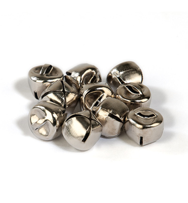 Christmas Bells Silver 10 mm, 12 Stück