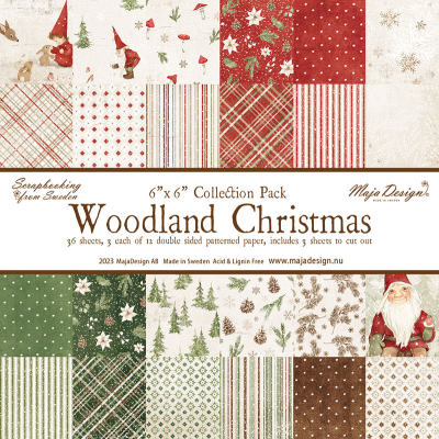 Woodland Christmas 6x6 Paperpad - Maja Design