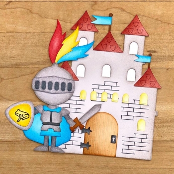 Castle Folding Card, Stanze - Elizabeth Craft Designs