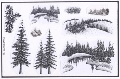 Nature Sheet #1, Stempel - Stampscapes