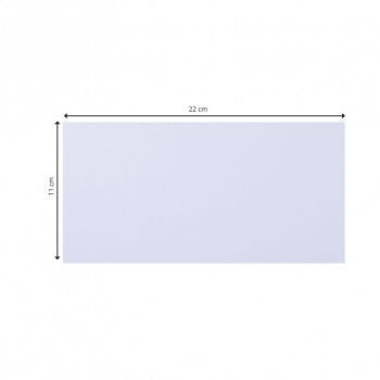 Preview: Doppelkarten 11 x 22 cm, Weiss - Vaessen