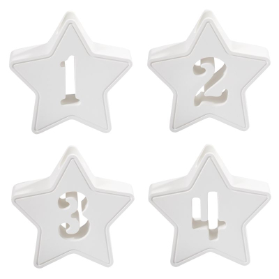 Silikongießform Adventzahlen Stern 1-4 - HobbyFun