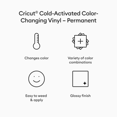 Farbwechsel Vinylfolie, Türkis/Lila - Cricut