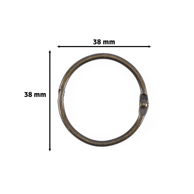 Buchbinderinge 3,8 cm, Kupfer - Vaessen
