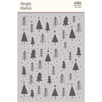Pine Trees, Schablone - Simple Stories