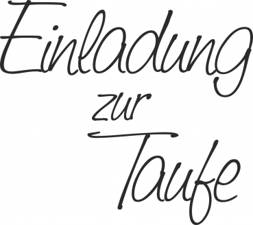 Preview: Einladung zur Taufe, Holzstempel - Heyda