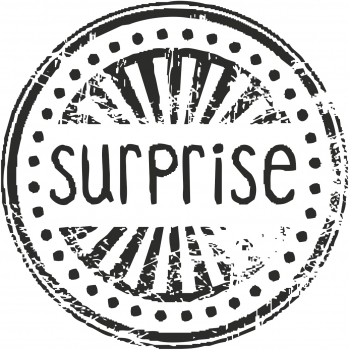 Preview: Surprise, Holzstempel rund - Heyda