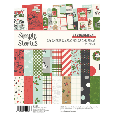 Say Cheese Classic Mouse Christmas 6x8 Paperpad - Simple Stories
