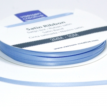 Satinband 3mm, Hellblau - Vaessen