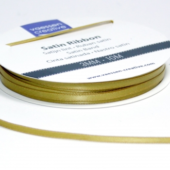 Satinband 3mm, Gold - Vaessen