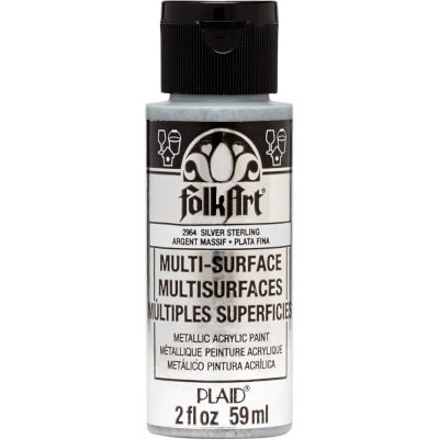 Multi-Surface Metallic Sterling Silver - FolkArt