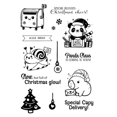 Panda Claus, Clearstamp - Vaessen Creative