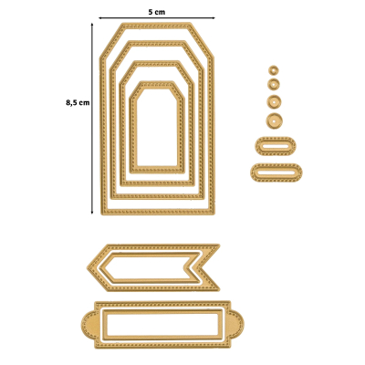 Preview: Banner & Etiketten, Stanze - Vaessen Creative