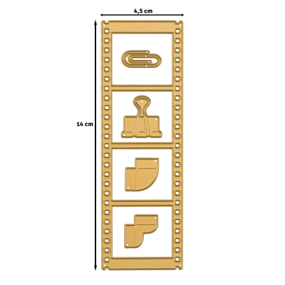 Preview: Vintage Filmstreifen, Stanze - Vaessen Creative