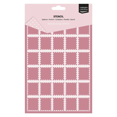 Briefmarke, Schablone - Vaessen Creative