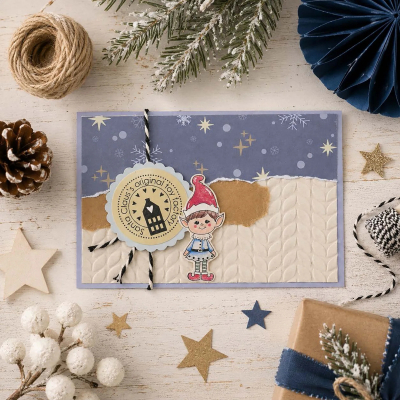 Preview: Knitted Pattern, Prägeschablone - Vaessen Creative