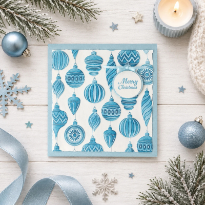 Preview: Baubles, Prägeschablone & Schablone - Vaessen Creative