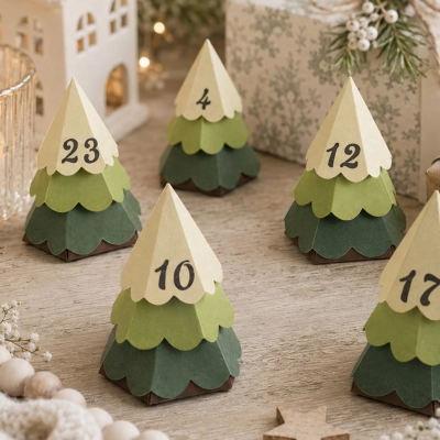 Preview: Christmas Village - 3D Christmas Tree, Stanze - Vaessen Creative