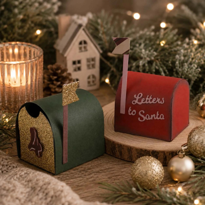 Preview: Christmas Village - 3D Mailbox, Stanze - Vaessen Creative
