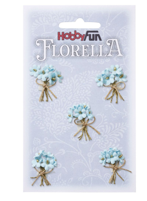 Florella-Sträußchen, hellblau - HobbyFun
