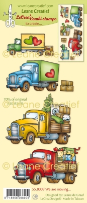 We are moving..., Clearstamp - Leane Creatief