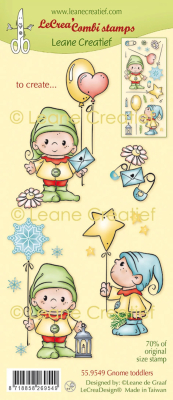 Gnome Toddlers, Clearstamp - Leane Creatief