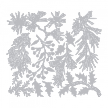 Holiday Greens Mini Thinlits, Stanze - Sizzix