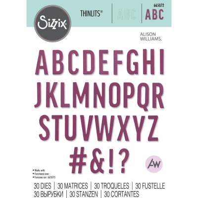 Bold Alphabet Thinlits, Stanze - Sizzix