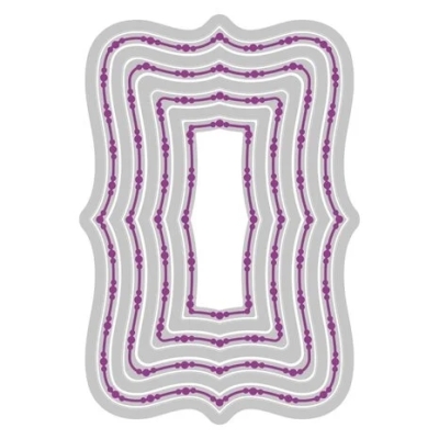 Doris Dotted Top Note Framelits, Stanze - Sizzix