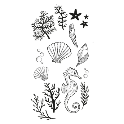 Ocean Elements, Clearstamp - Sizzix