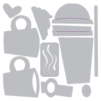 Preview: Sidekick Side-Order Fresh Brewed, Stanze & Prägefolder - Sizzix