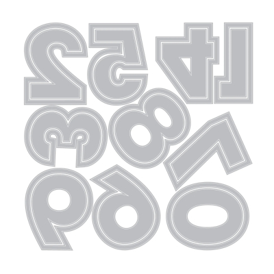 Preview: This or That Numbers by 49 and Market Thinlits, Stanze - Sizzix (Tim Holtz)