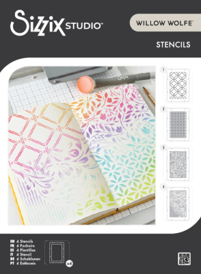 Backgrounds Layered Stencil, Schablonen - Sizzix