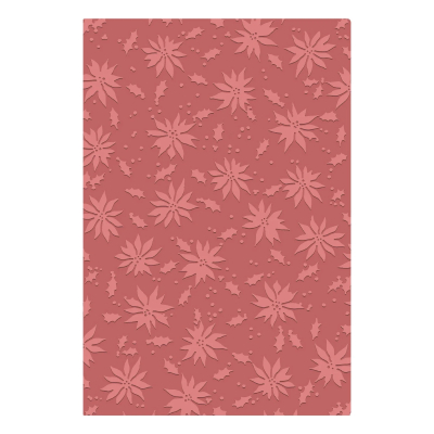 Vault Holly Poinsettia, 2D Prägeschablone A5 - Sizzix (Tim Holtz)