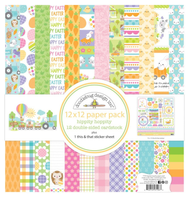 Hippity Hoppity 12x12 Paperpack - Doodlebug