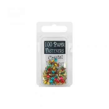 Mini Paper Fasteners, Metallic - Creative Impressions