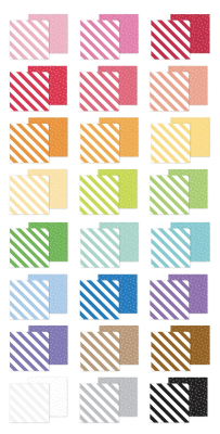 Preview: Candy Stripe-Sprinkles Rainbow Petite Prints 6x8 Paperpad - Doodlebug