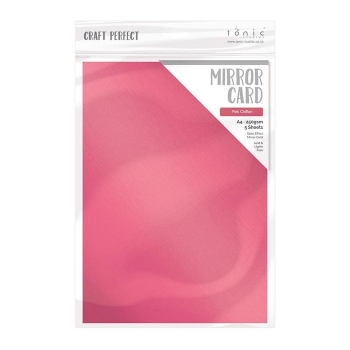 Satin Effect Mirror Card, Pink Chiffon - Tonic Studios