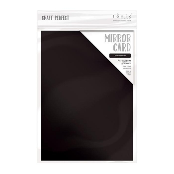 Satin Effect Mirror Card, Black Velvet - Tonic Studios