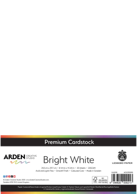 Premium Cardstock A4, Bright White - ARDEN Creative Studio