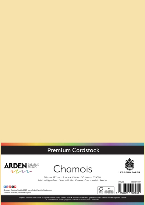 Premium Cardstock A4, Chamois - ARDEN Creative Studio
