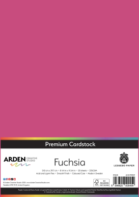 Premium Cardstock A4, Fuchsia - ARDEN Creative Studio