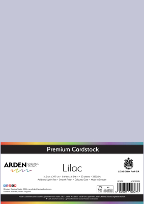 Premium Cardstock A4, Lilac - ARDEN Creative Studio