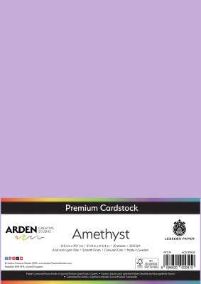 Premium Cardstock A4, Amethyst - ARDEN Creative Studio