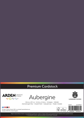 Premium Cardstock A4, Aubergine - ARDEN Creative Studio