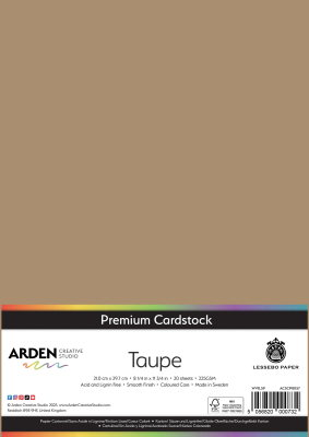 Premium Cardstock A4, Taupe - ARDEN Creative Studio