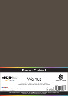 Premium Cardstock A4, Walnut - ARDEN Creative Studio