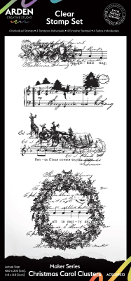 Christmas Carol Clusters, Clearstamp - Arden Creative Studio
