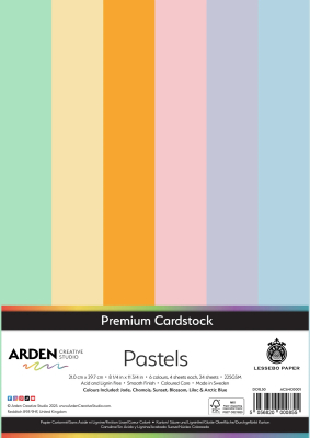 Premium Cardstock A4, Pastels - ARDEN Creative Studio