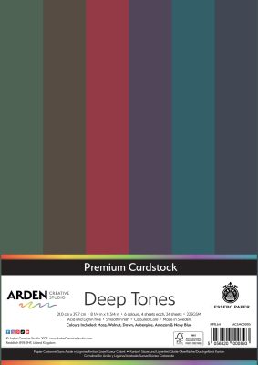 Premium Cardstock A4, Deep Tones - ARDEN Creative Studio